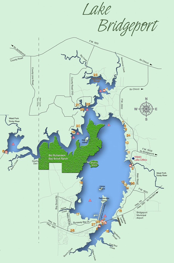 bridgeportlakemap