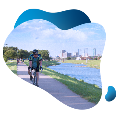 Trinity Trail Cyclist | TRWD