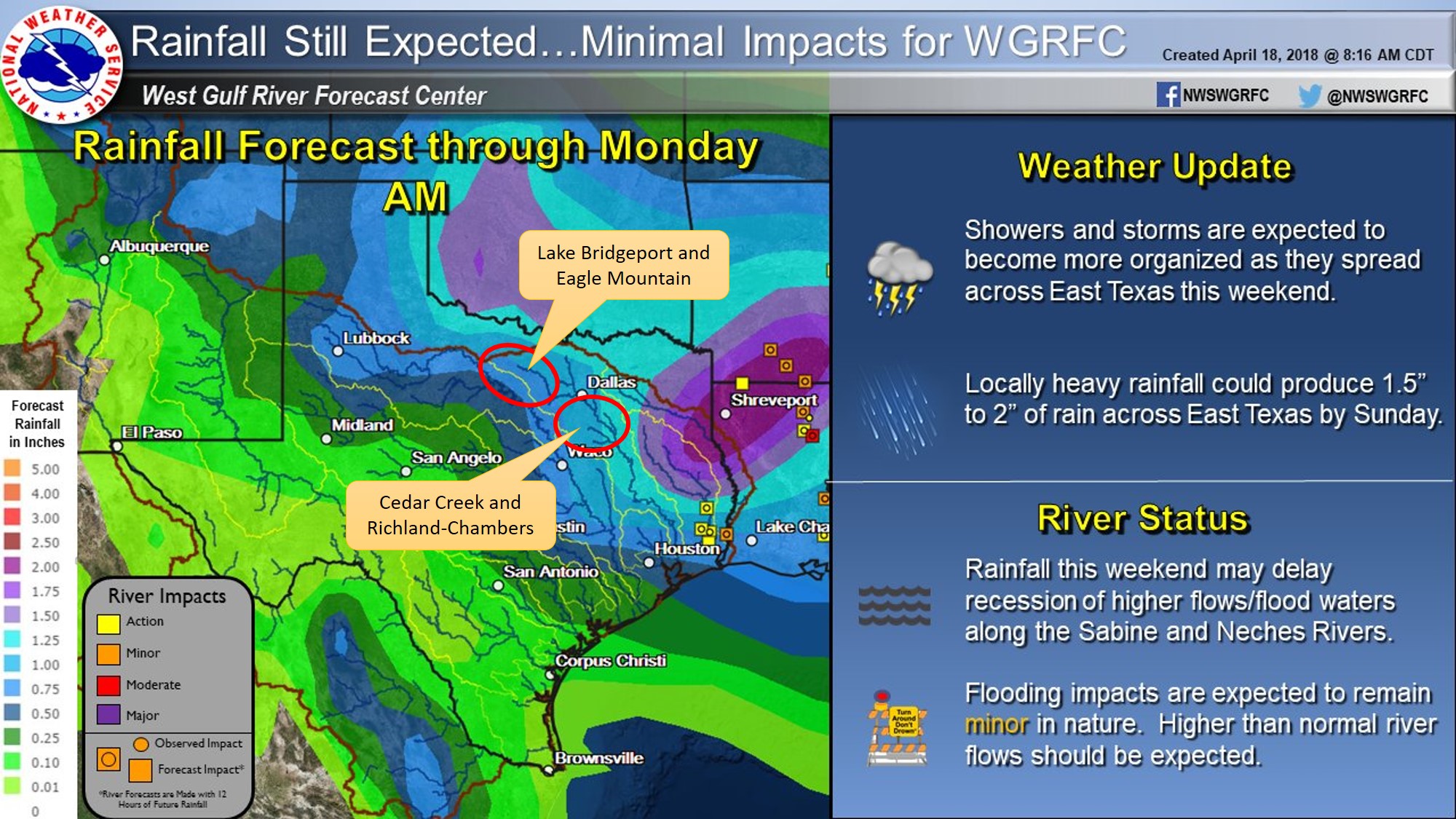 Rainfall Forecast | TRWD