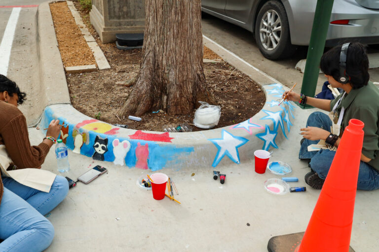 Trimble Tech students making a big impact with curb art Tarrant