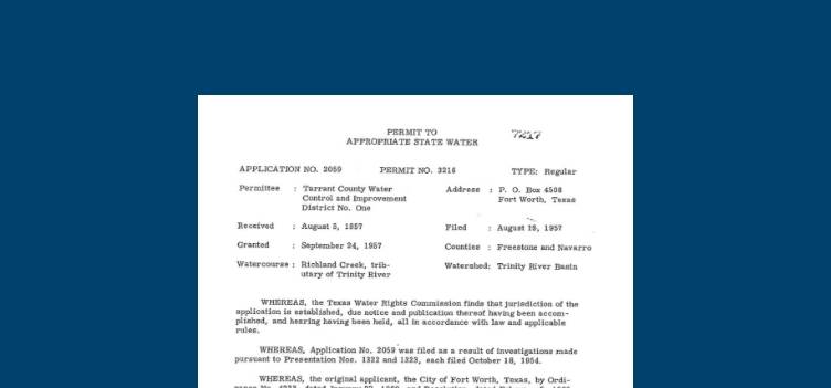 1954 Richland Chambers permit